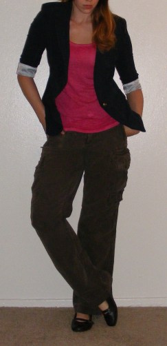 Navy Blazer & Cargo Pants