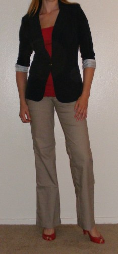 Navy Blazer & Khaki Pants
